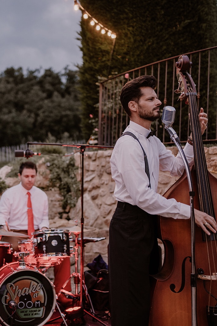 Un groupe de musique lors d'un mariage à Lyon